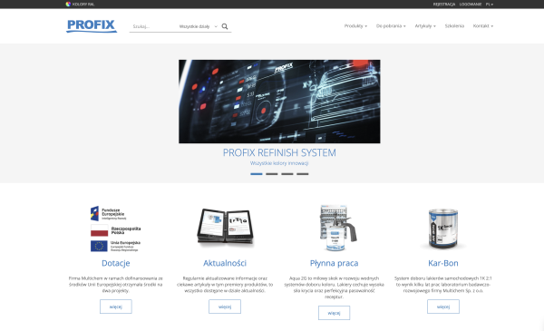 strona startowa Profix